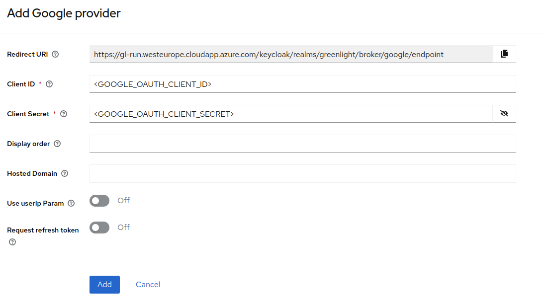 Google Creds